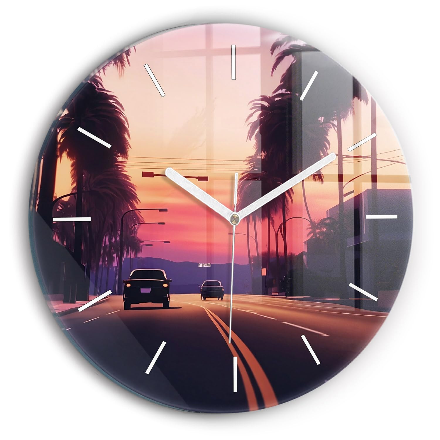 Horloge en Verre Silencieuse Wallfluent pour Stopper le Tic-Tac dans une Pièce Moderne