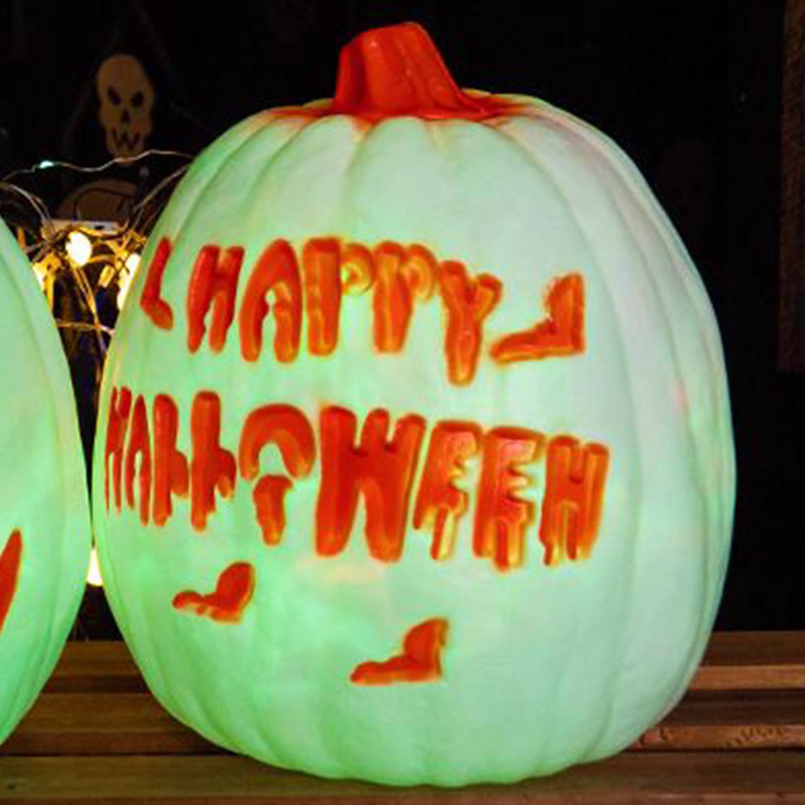 Girlanda ?wietlna z dyni, ?wiec?ce dynie Halloween z kolorowymi ?wiat?ami | lampa dekoracyjna, dekoracja domu jesienn? imprez? werand?, trawnik, stó? ogrodowy