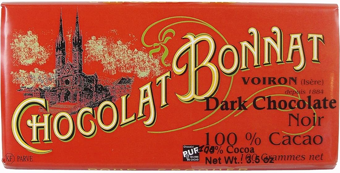 Chocolat Bonnat - 100% Cacao - Dark Chocolate Bar