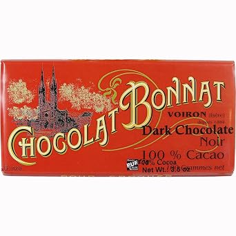 Chocolat Bonnat - 100% Cacao - Dark Chocolate Bar