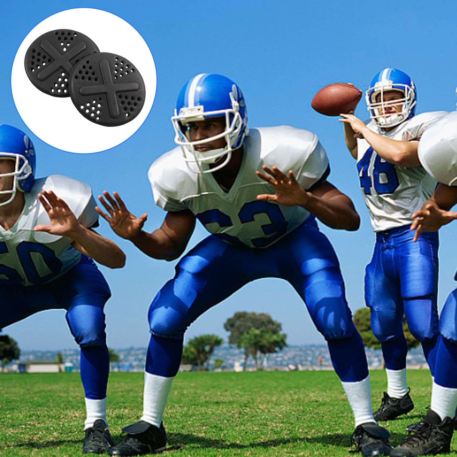 ZIRANU 1Pair Light Weight Football Knee Pad Breathable Knee Sleeve Replacement Inserts Knee Saver for School Team Boys Girls