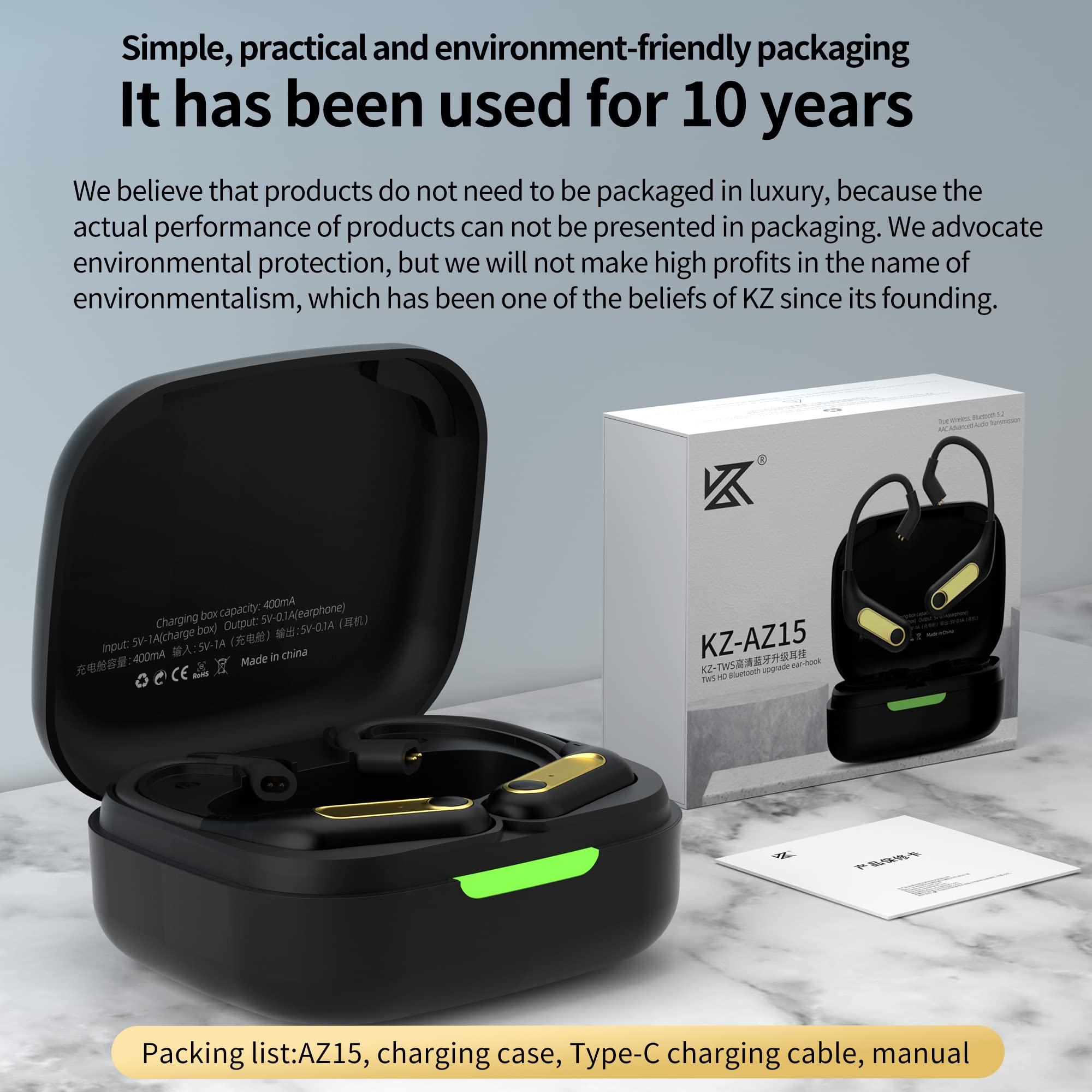 Kz Zsn Pro X YINYOO KZ AZ09 Bluetooth Adapter Wireless