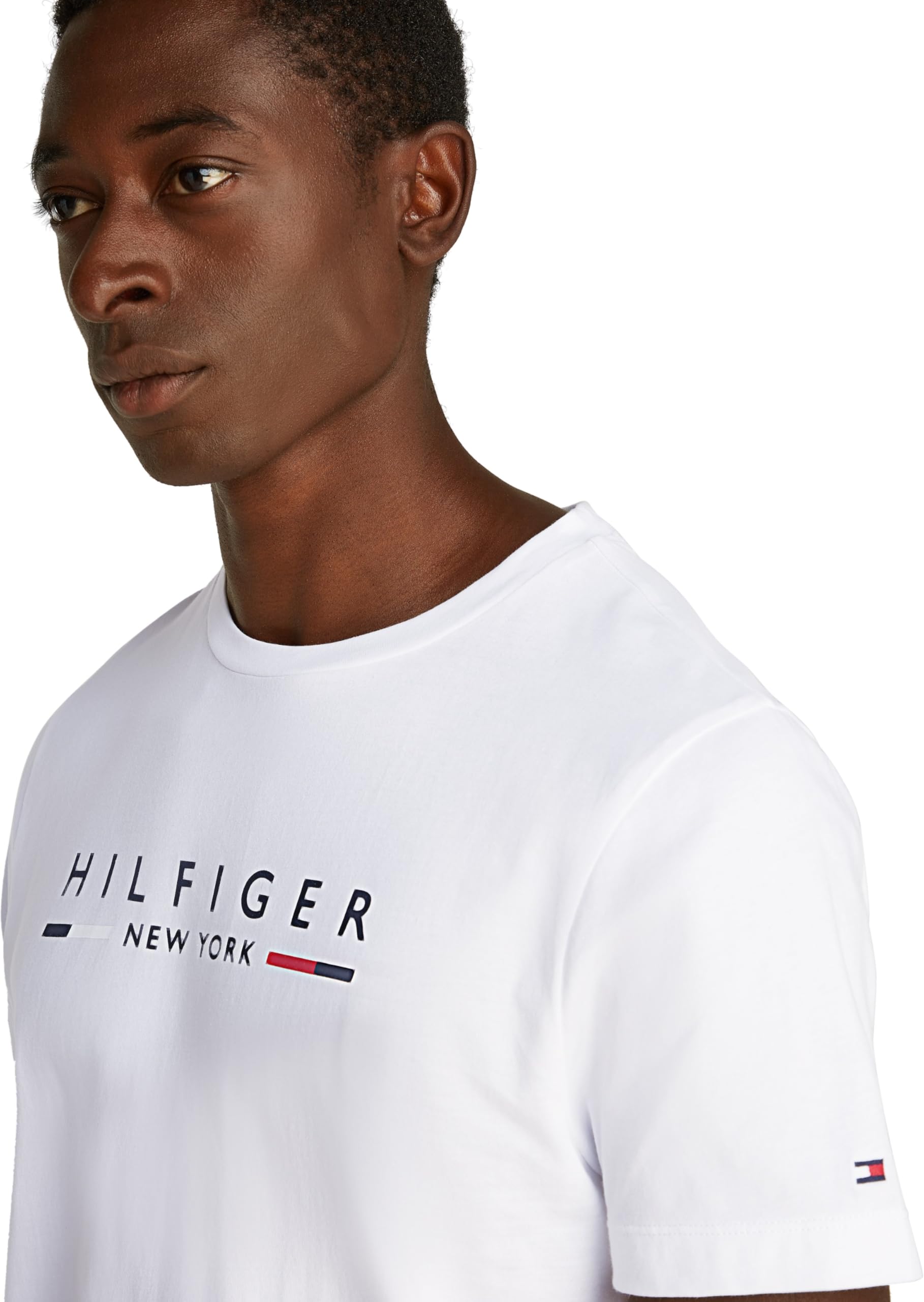 Tommy Hilfiger Hilfiger New York Tee Mw0mw29372 Magliette a Maniche Corte Uomo (Pacco da 1)