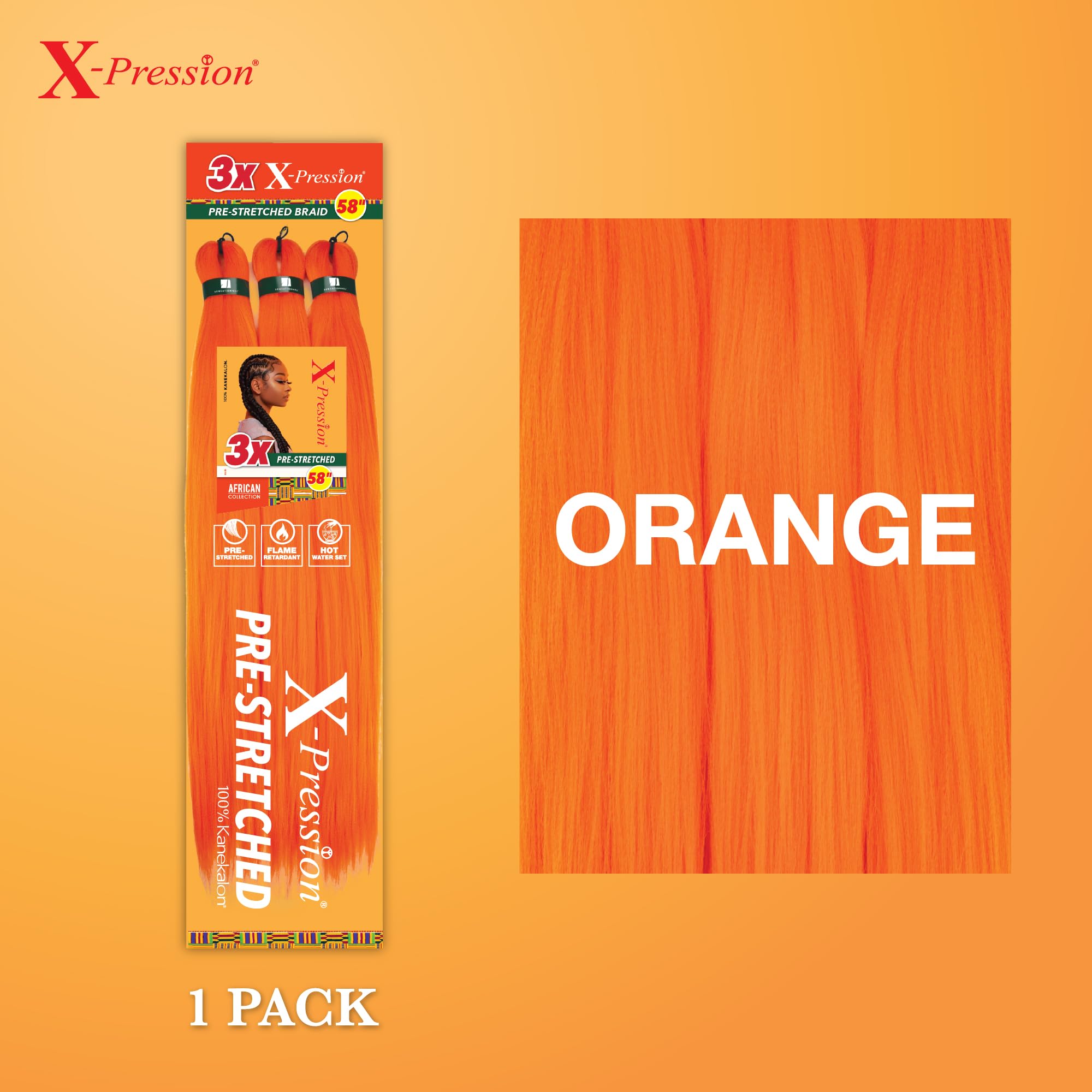 Amazon.com : Sensationnel X-pression prestretched braiding hair