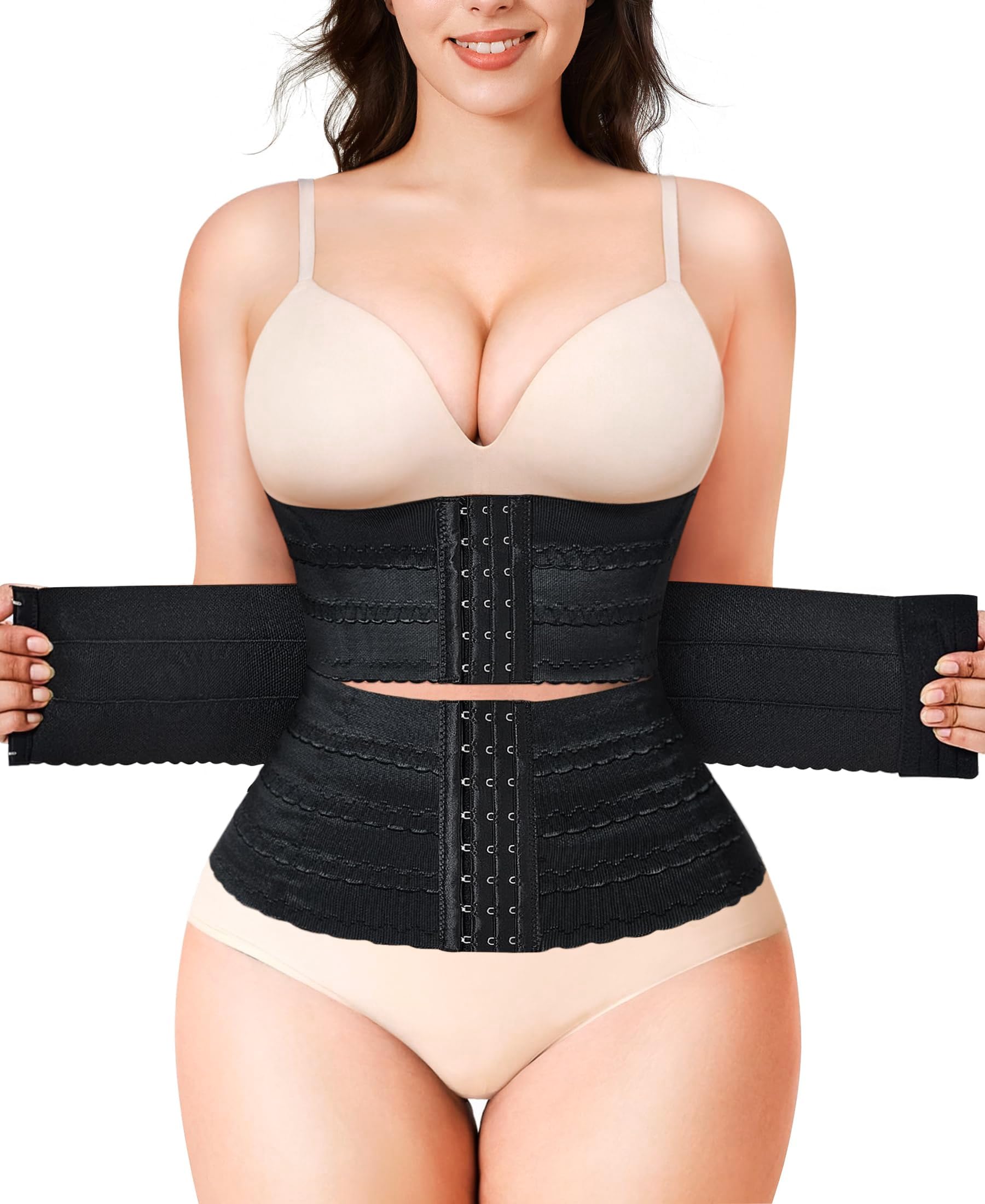 KUMAYES Gaine Amincissante Ventre Plat Femme Corset Minceur Waist Trainer Serre Taille Body Gainant Femme Ventre Plat Ceinture Post Accouchement