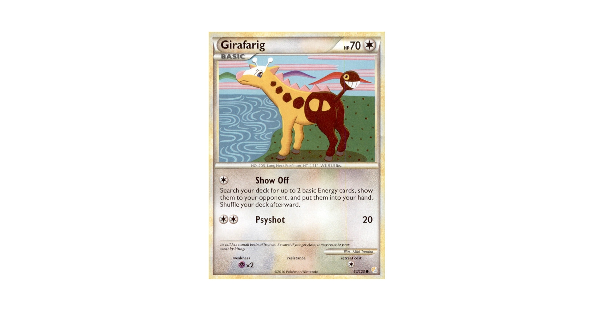 Amazon.com: Pokemon - Girafarig (64/123) - HeartGold
