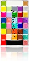 Vista 7 de CCbeauty Professional 36 Colors Face Body Paint Kit, Largest Oil Based Hypoallergenic Neon Face Painting Palette Set with 10 Brushes for Halloween 02