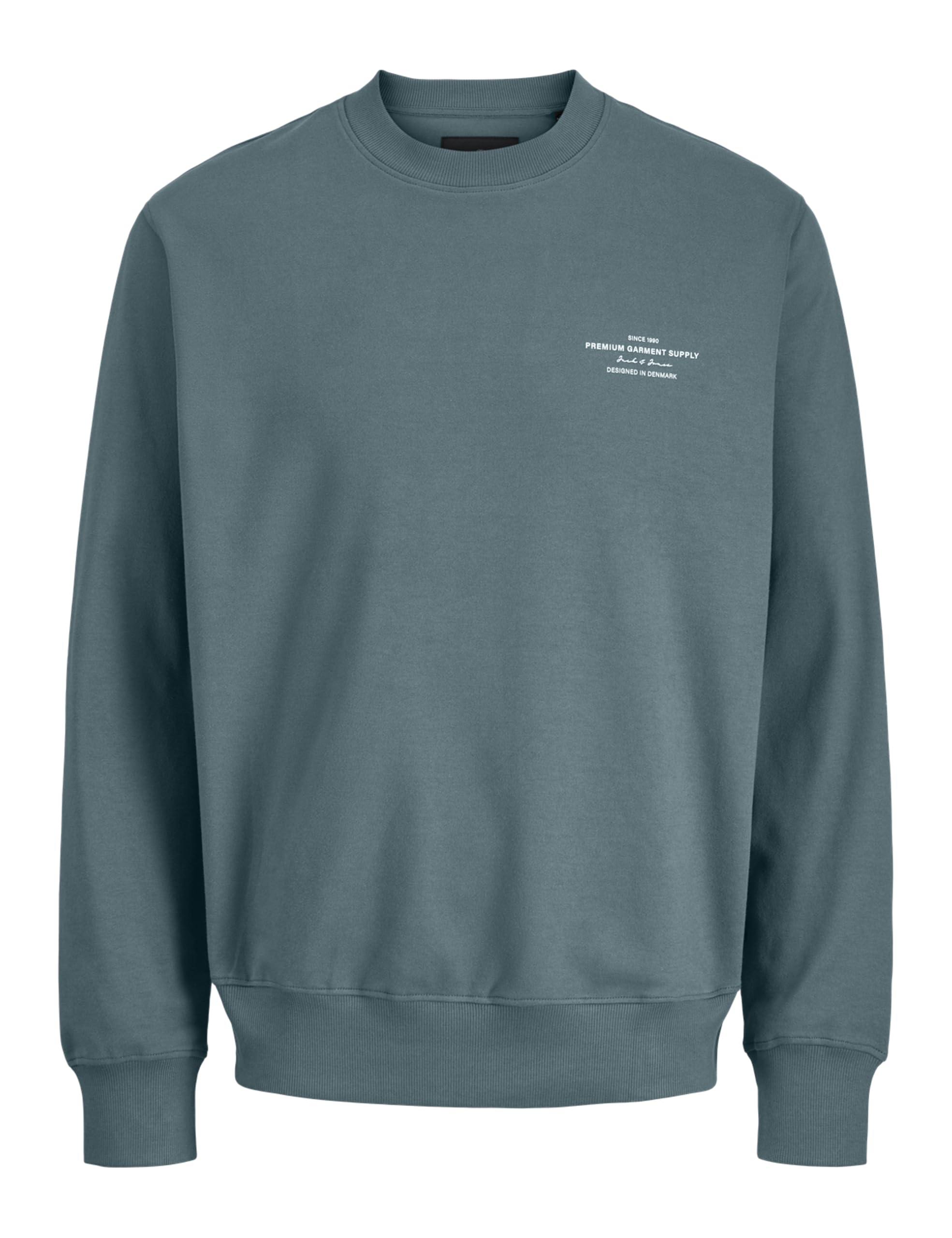 JACK & JONES Jprblachad Branding Sweat Crew Neck Ln, Goblin Blue, S