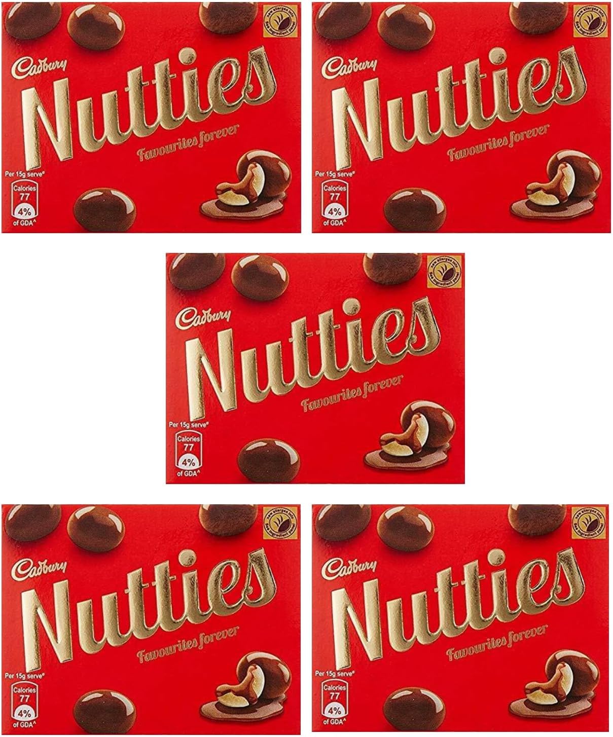 Throni Cadbury Nutties Chocolate, 30G (Pack Of 5)