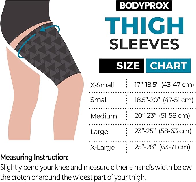 Funda de compresión para muslo BODYPROX (1 par) miniatura 2