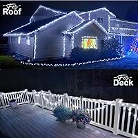 Vista 2 de KNONEW 403FT 1000 LED Christmas Lights Outdoor String Lights 8 Modes & Timer Fairy Light Plug in Waterproof LED String Lights for Xmas Yard Tree