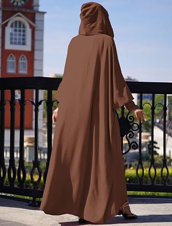 Ramadan Muslim Dresses for Women One Piece Abaya Burkas for Women Hooded Hijab Dress Dubai Islam Robe Turkey Caftan