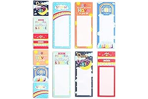 Paper Junkie 6 Refrigerator Magnetic to-Do Notepad with 6 Inspirational Magnets