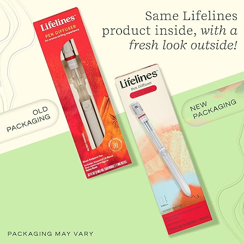 Miniatura 7 de Lifelines - Juego de bolígrafo difusor Spice Rush, bolígrafo negro de 364 pulgadas con mezclas de aceites esenciales perfumados, aromaterapia e