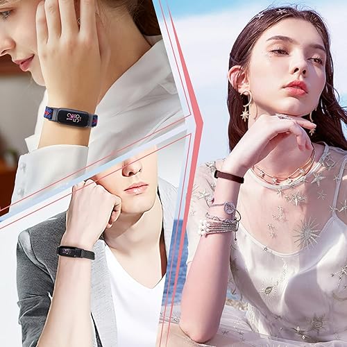 Miniatura 7 de Bandas elásticas de nailon solo compatibles con correas Fitbit Luxe para mujeres y hombres, correa deportiva transpirable ajustable de repuesto para