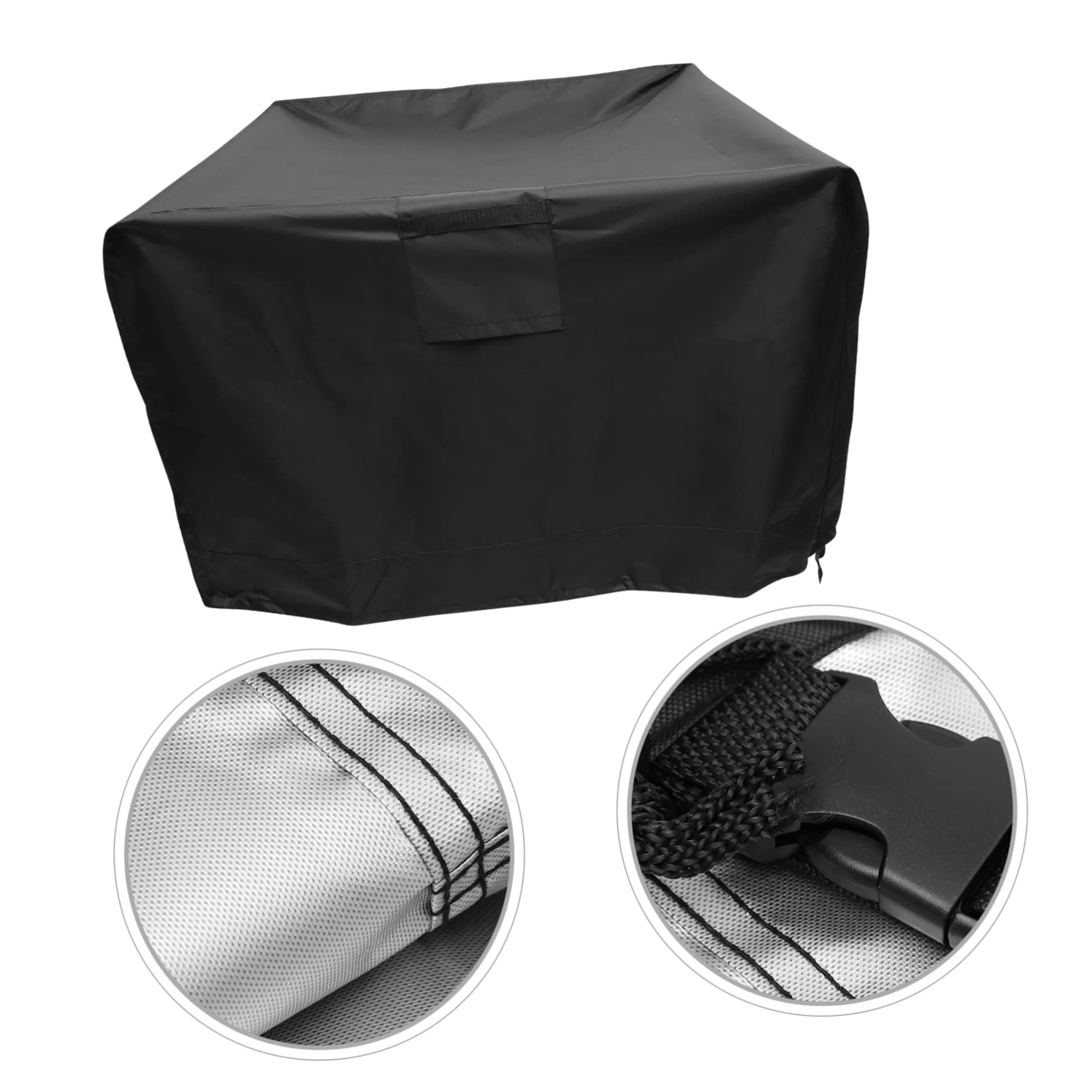 Copertura per Barbecue da Giardino Oxford 420d Coulisse, Antivento e Protezione Uv, Copri Griglia Rotondo Resistente a Pioggia e Gelo, per Esterni
