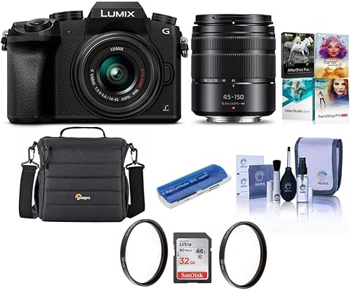 Panasonic Lumix DMC-G7 - Cámara sin espejo con lente Lumix G Vario de 0.551-1.654in y 1.772-5.906in, color negro