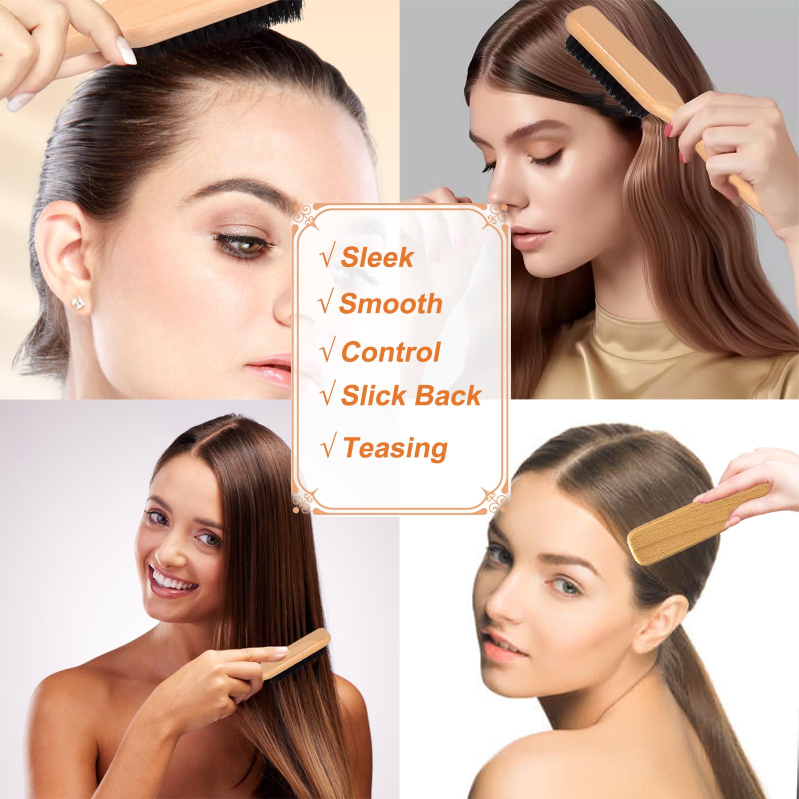 SPRINGSUGAR Wax Stick and Slick Back - Juego de cepillos para el cabello, 2.8 onzas líquidas