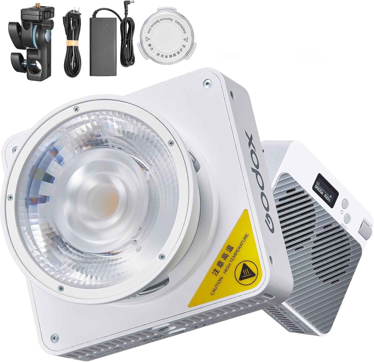 Godox ML100Bi LED Video Light with 100W Bi-Color 2800-6500K, 98+ TLCI/97+ CRI Type-C&Multiple Power Options, Compact Portable Design - 11 FX Effects & Rich Accessories for Camera, Vlog, Photography