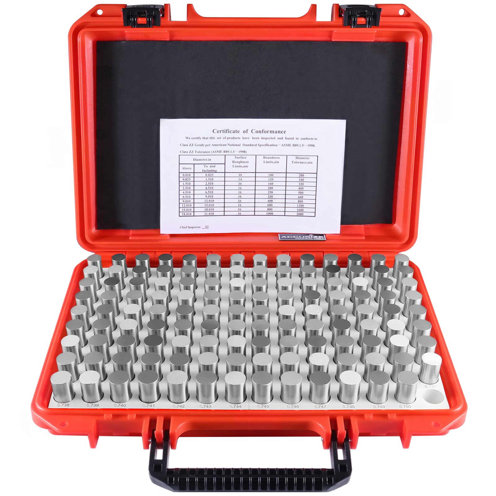 Accusize Pin Gage Set - Class ZZ 0.061" - 0.250" -3