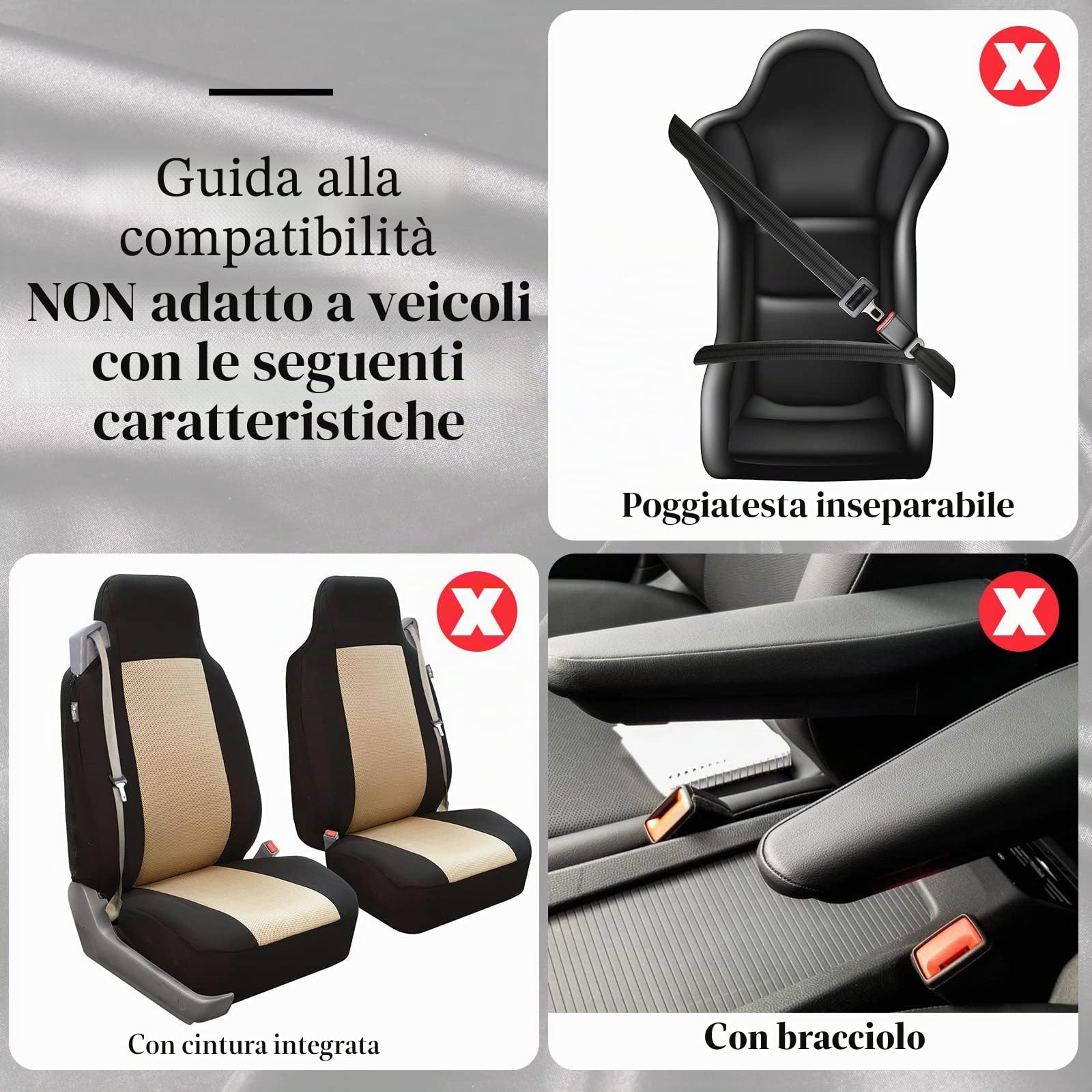 Frienda Baja - Set completo di 14 coprisedili per auto, motivo a righe multicolori, con stampa bohémien, coprivolante, copertura per cintura di sicurezza, ornamenti da appendere, adatti per auto