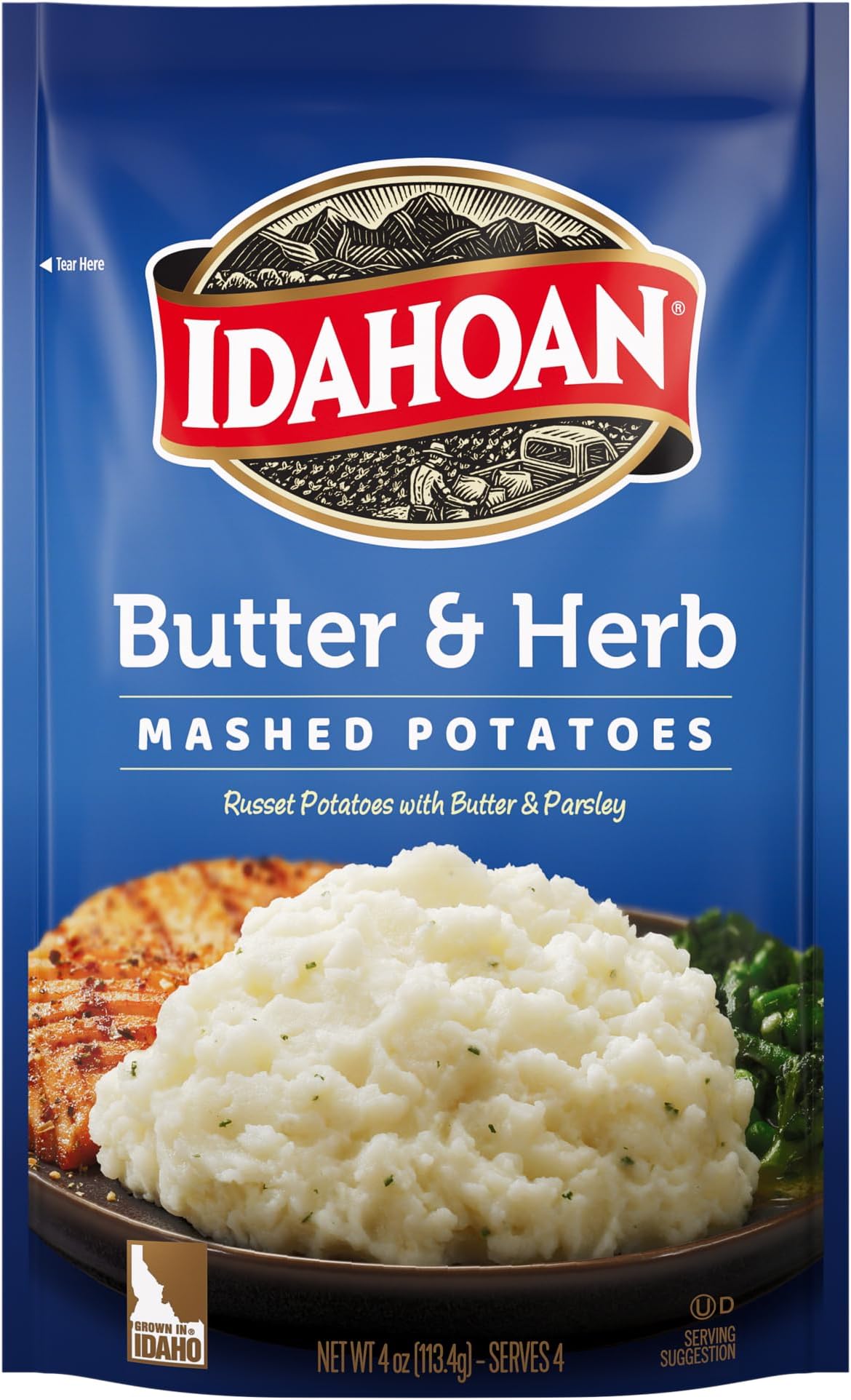 Mashed Potatoes, Butter & Herb, 4 oz