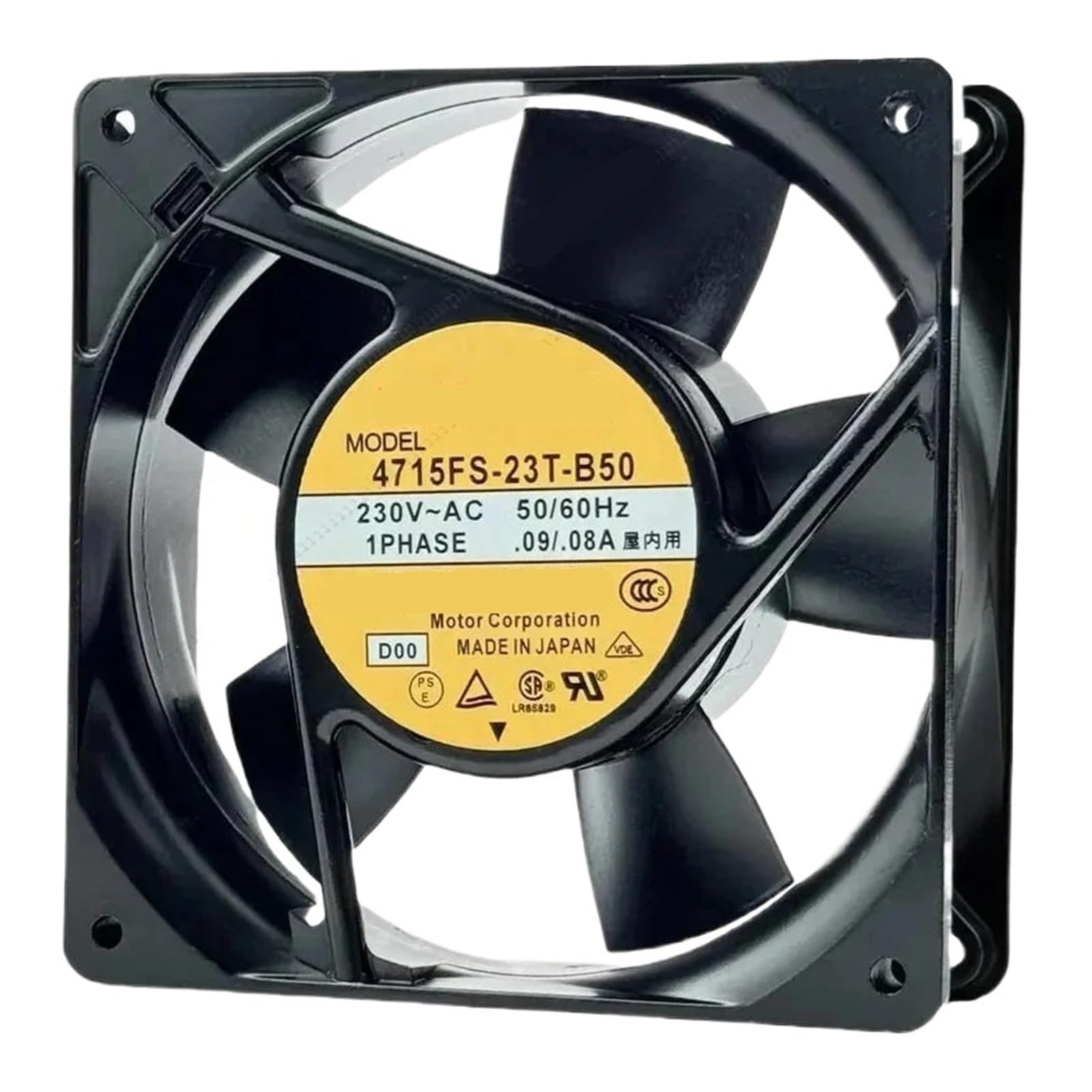 ETNANUPIN 1pcs 4715FS-23T-B50 230VAC 0.09/0.08A 50/60Hz 12CM, 120X120X38Mm 12038 Cooling Fan