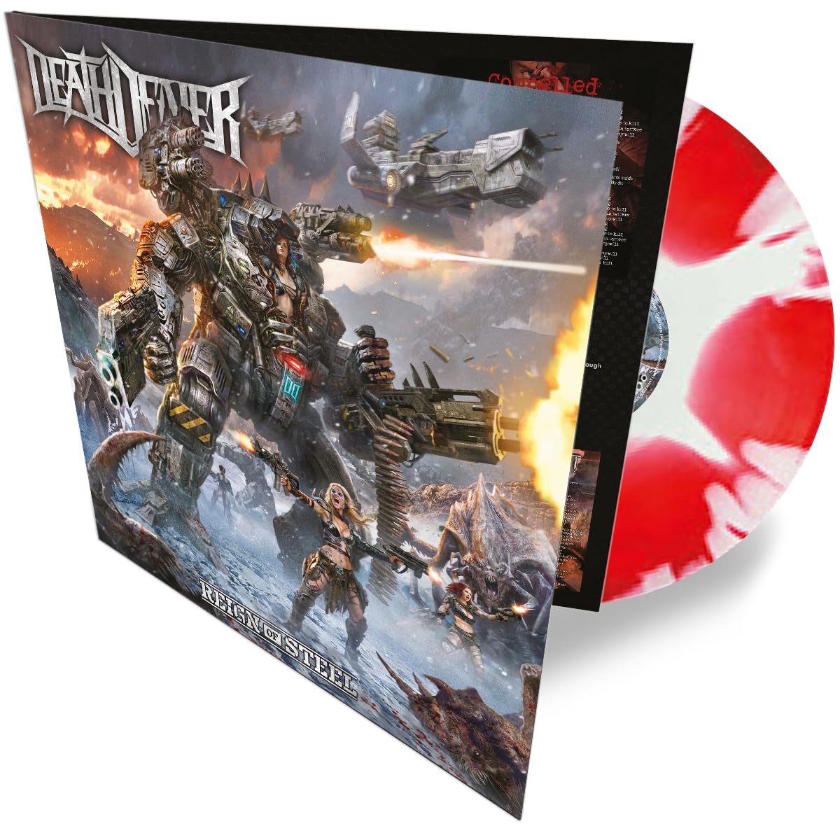 DEATH DEALER - Reign Of Steel - GATEFOLD 'SUNBURST' VINYL LP