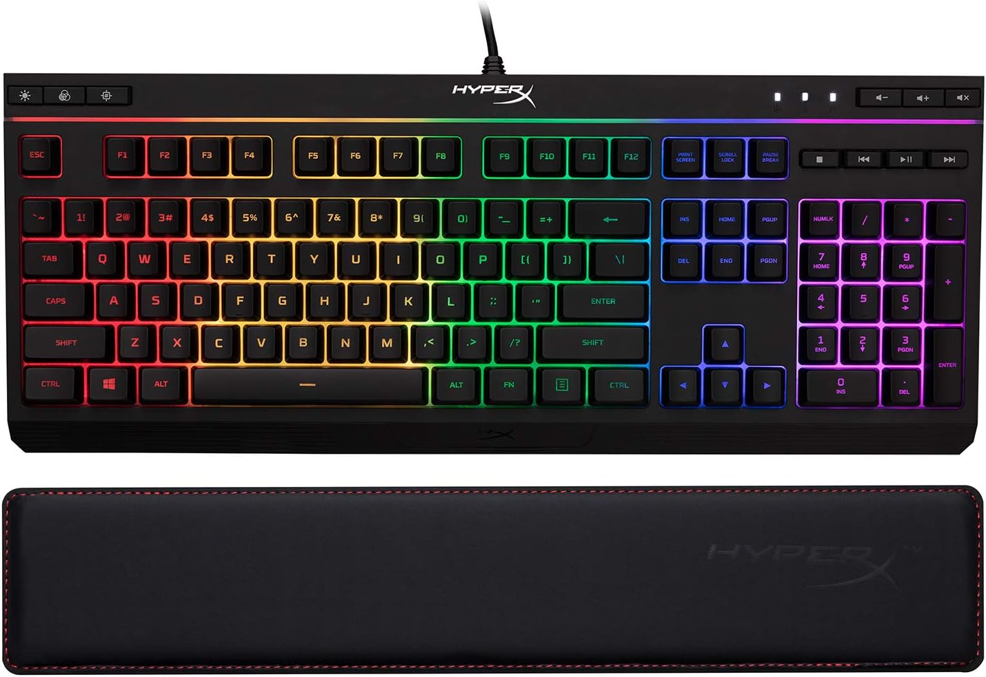 HyperX Alloy Core RGB + HyperX Wrist Rest