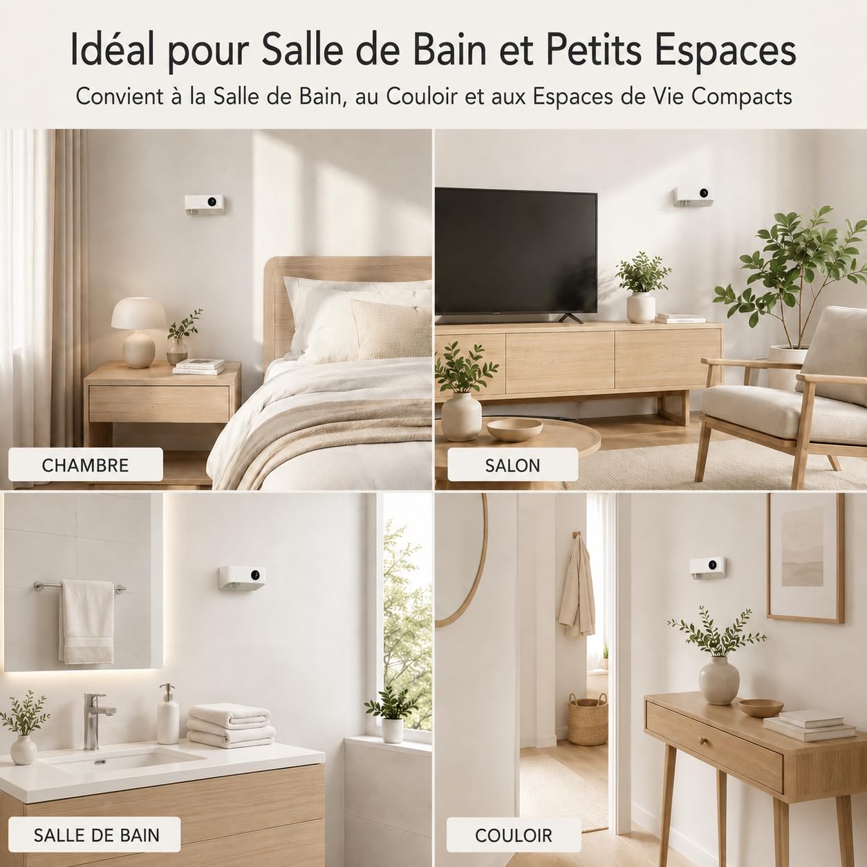 Diffuseur Huiles Essentielles avec Capteur de Mouvement, Veilleuse, Minuteur et Montage Mural, Diffuseur sans Réservoir d’Eau, Diffuseur Parfum Maison avec 80ml d’Huile Parfumée (Lavande & Orange)