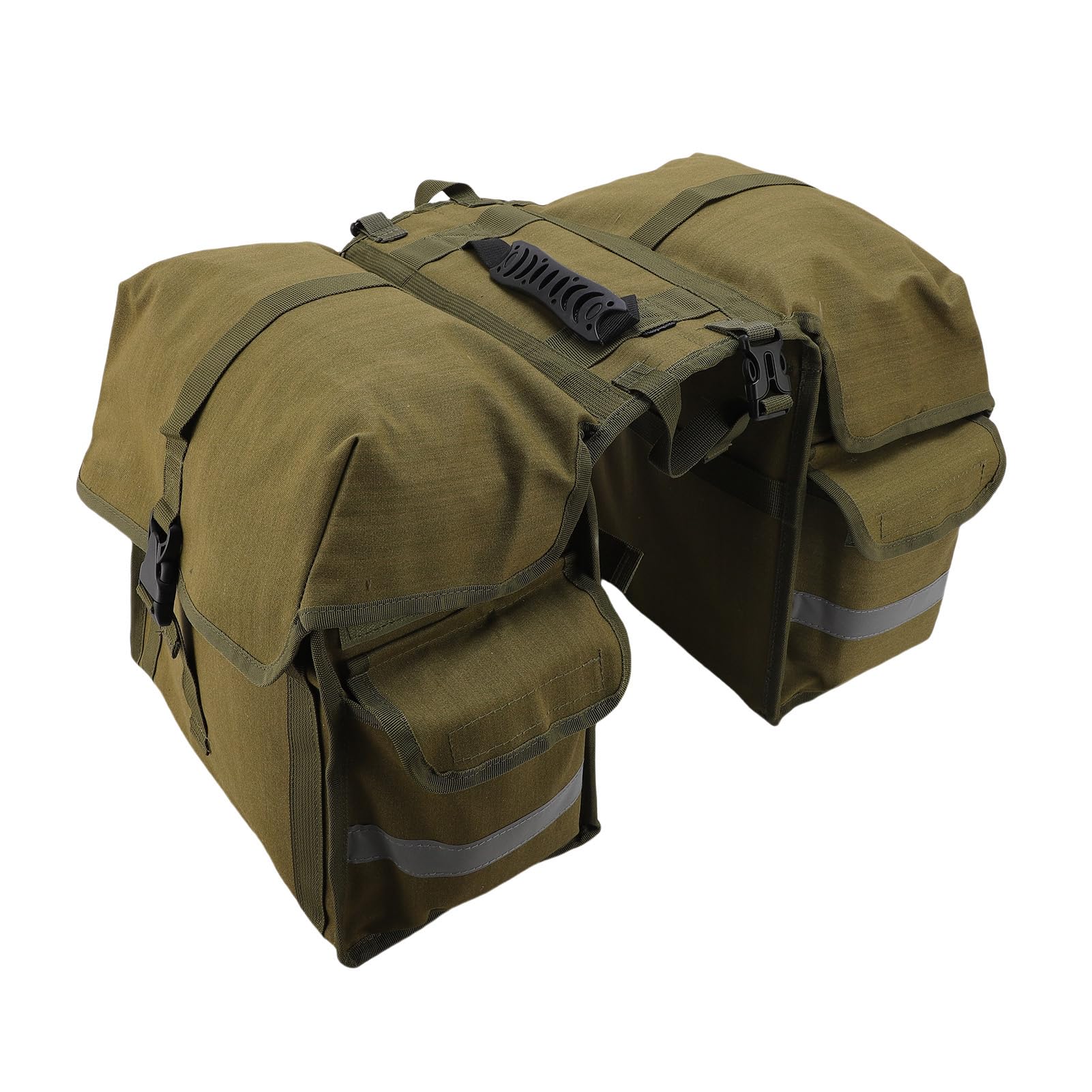 Aramox Borsa Doppia per Sedile Bici, Borsa Portaoggetti Posteriore per Bici Impermeabile con Grande capacità, Design Riflettente e di Cinghie Stabile per Pendolari in Bicicletta (30L)