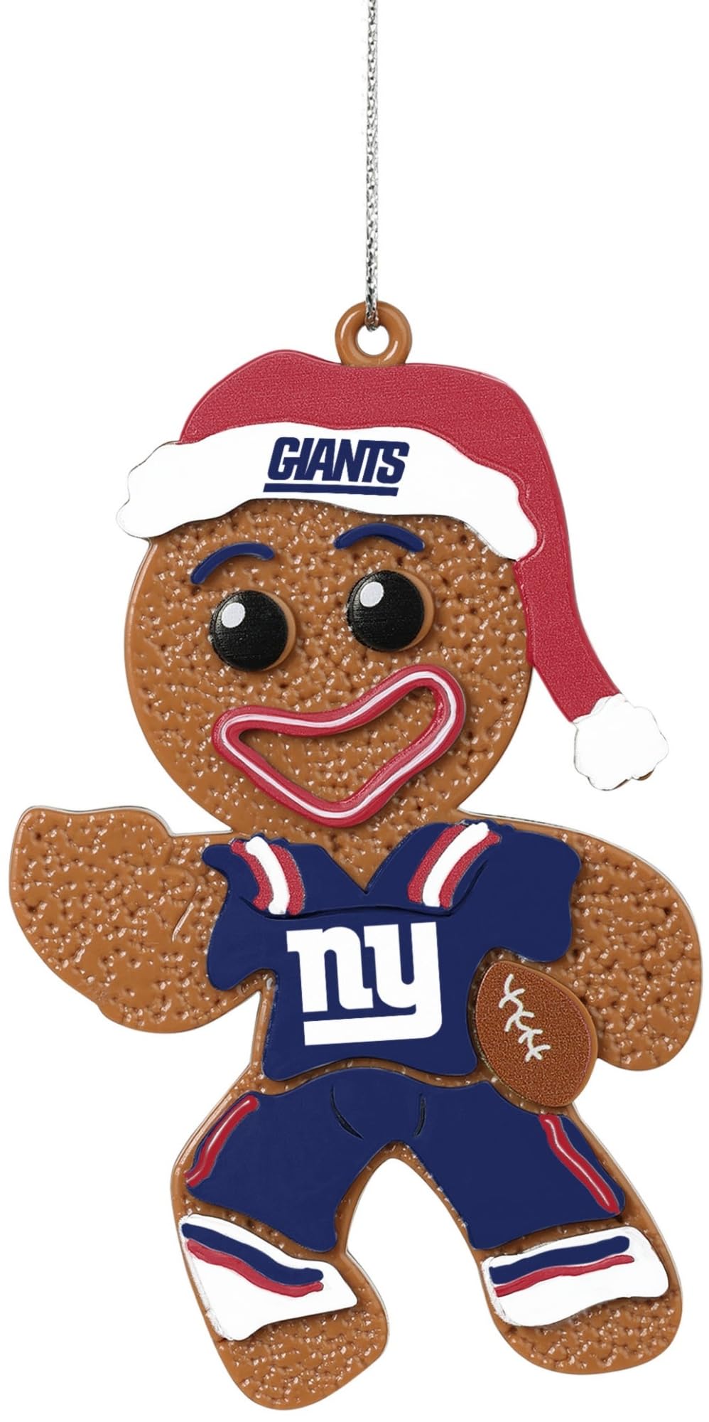 Foco Multi Color New York Giants Nfl Gingerbread Man Holiday Ornament