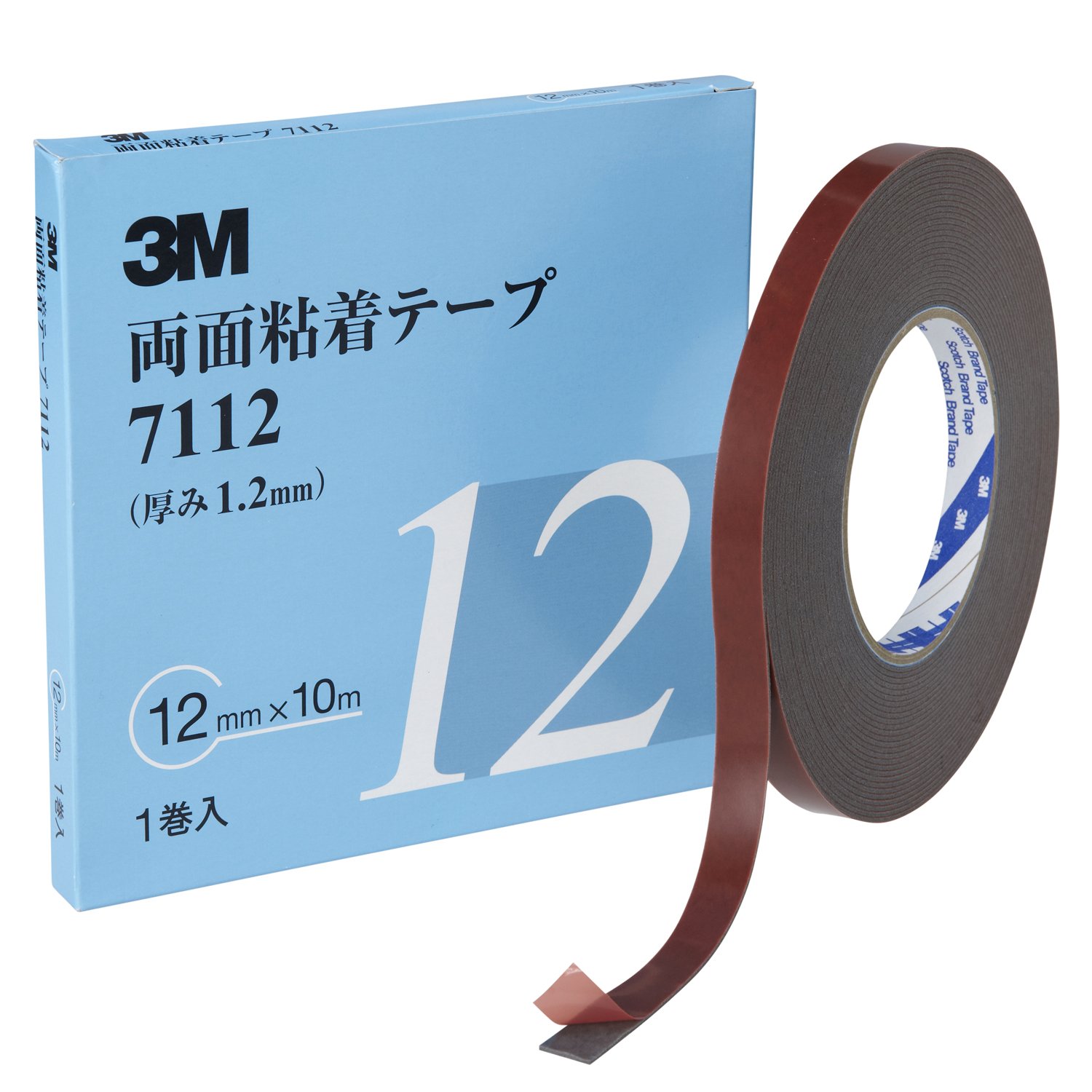Amazon.co.jp: スリーエム(3M) 3M 両面粘着テープ 7112 12mm幅x10m