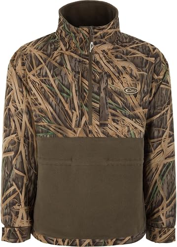 Drake Waterfowl Old School Camouflage Henley Shirt - XX-Large