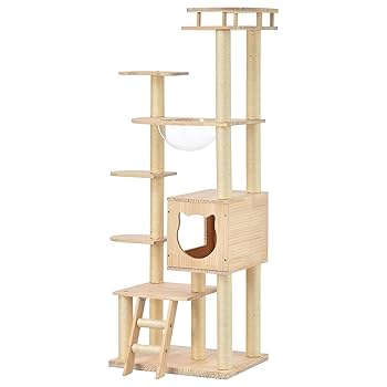 キャットタワ透明宇宙船頑丈据え置きおしゃれキャットタワー木製可愛い麻紐ペット用品 キャットタワー 透明宇宙船 頑丈 据え置き おしゃれ 木製 可愛い