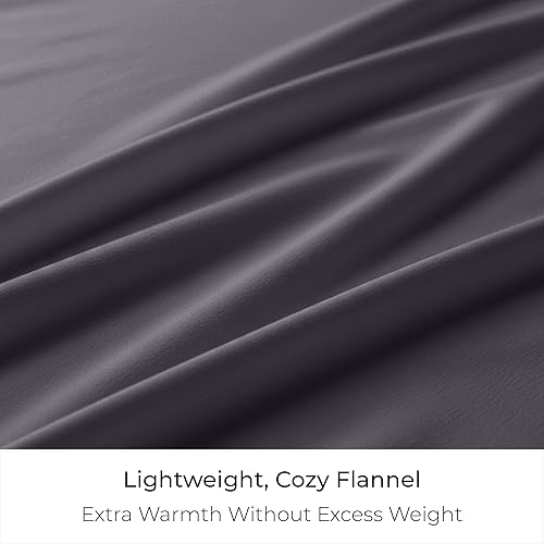 Miniatura 5 de Mellanni Juego de sábanas de franela de algodón, doble cepillado para mayor suavidad y comodidad, sábana bajera de bolsillo profundo de hasta 16