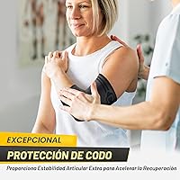 Vista 5 de CAMBIVO Paquete de 2 coderas para tendinitis y codo de tenista, manga de apoyo de compresión para alivio del codo de golfista, artritis