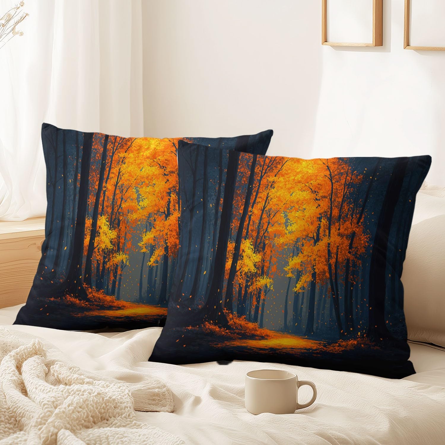 Cushion covers pour chambre à coucher style romantique contre salon terne