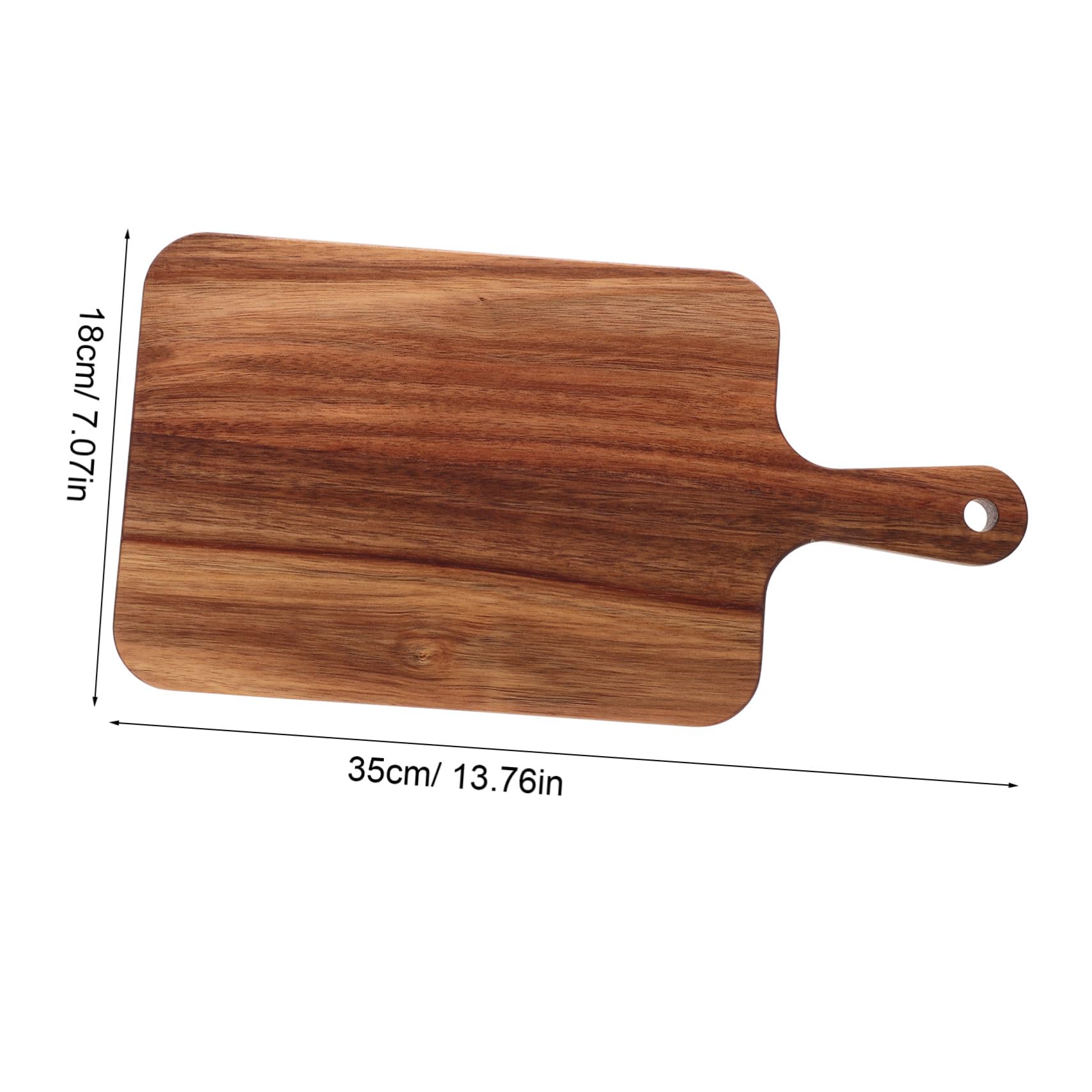 Tagliere in Legno con Manico Tagliere Doppia Faccia per Cucina e Pizza