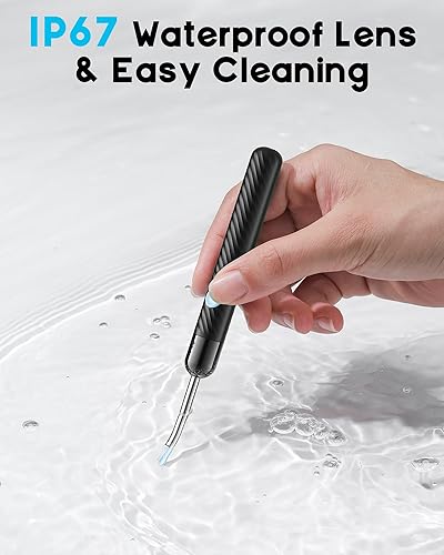 Miniatura 9 de Eliminación de cera de oído, limpiador de oídos con cámara, cámara de herramienta de eliminación de cera de oídos con 1080P, otoscopio con luz, kit