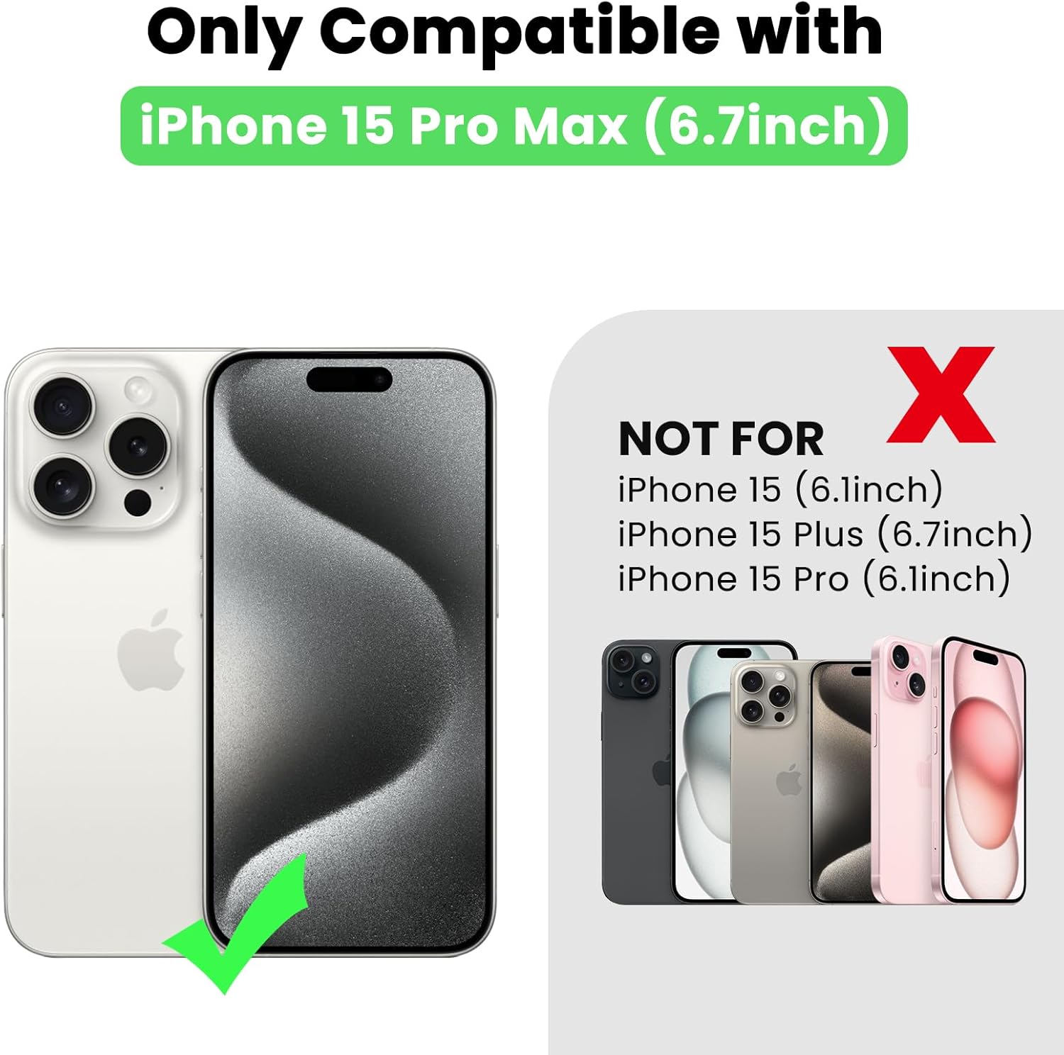 Delidigi for iPhone 15 Pro Max Case Wallet with Card Holder Compatible with MagSafe,Women Flip PU Leather Cover Zipper Pouch Wallet Case for iPhone 15 Pro Max, Support Wireless Charging Beige - Image 2