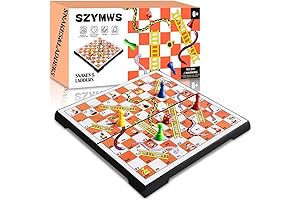 Educational Magnetic Foldable Snakes & Ladders Game Set