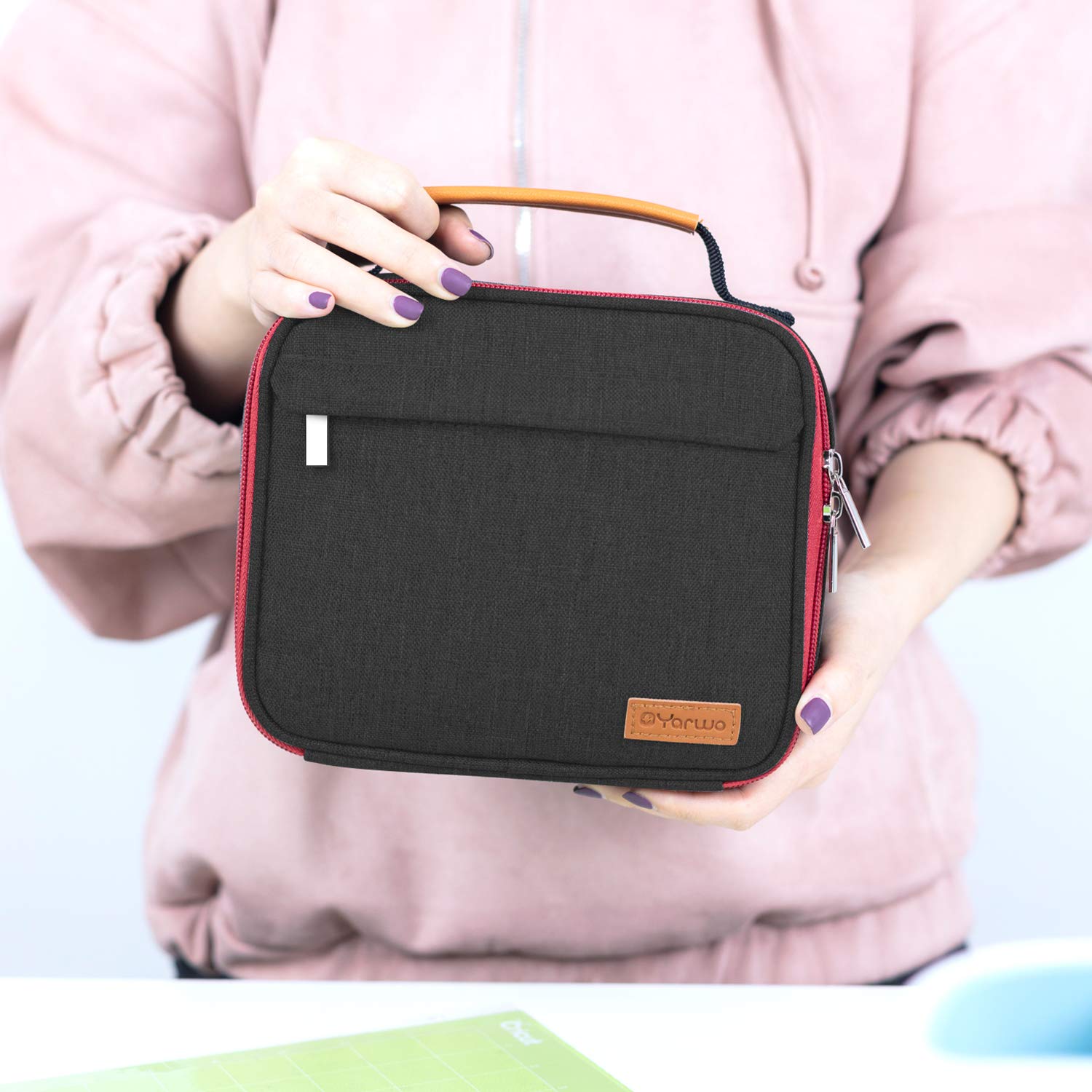 Yarwo Carrying Case for Cricut Easy Press Mini, Portable Tote Bag Compatible with Heat Press Machine and Tools, Black — Amazon image 6
