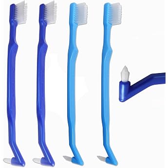 V-Trim Precision Orthodontic Toothbrush 4 Pack with Tufted End for Braces