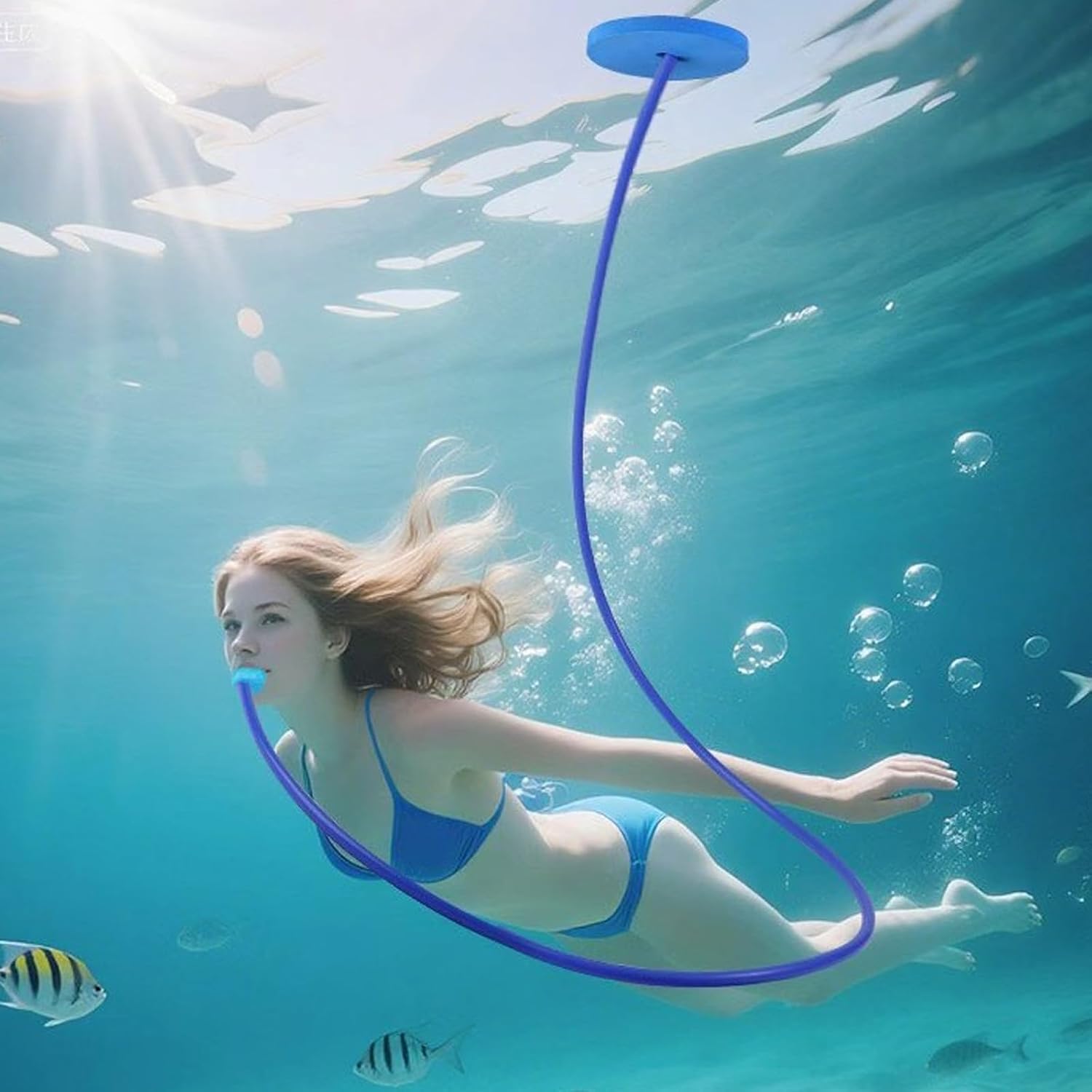 Diving Snorkels Breathing Tube Long Snorkels Breathing Apparatus for Scubas Diving and Underwater Exploration Portable Long Apparatus