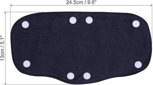 Miniatura 9 de PATIKIL Gorro duro de algodón con banda para el sudor, forro para casco de botón a presión, almohadillas reutilizables para casco de seguridad