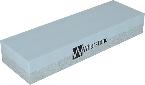 Whetstone Cutlery 20-10960 - Cuchillo afilador de piedra de doble cara, herramienta de afilado y pulido para cocina, caza y cuchillos de bolsillo o