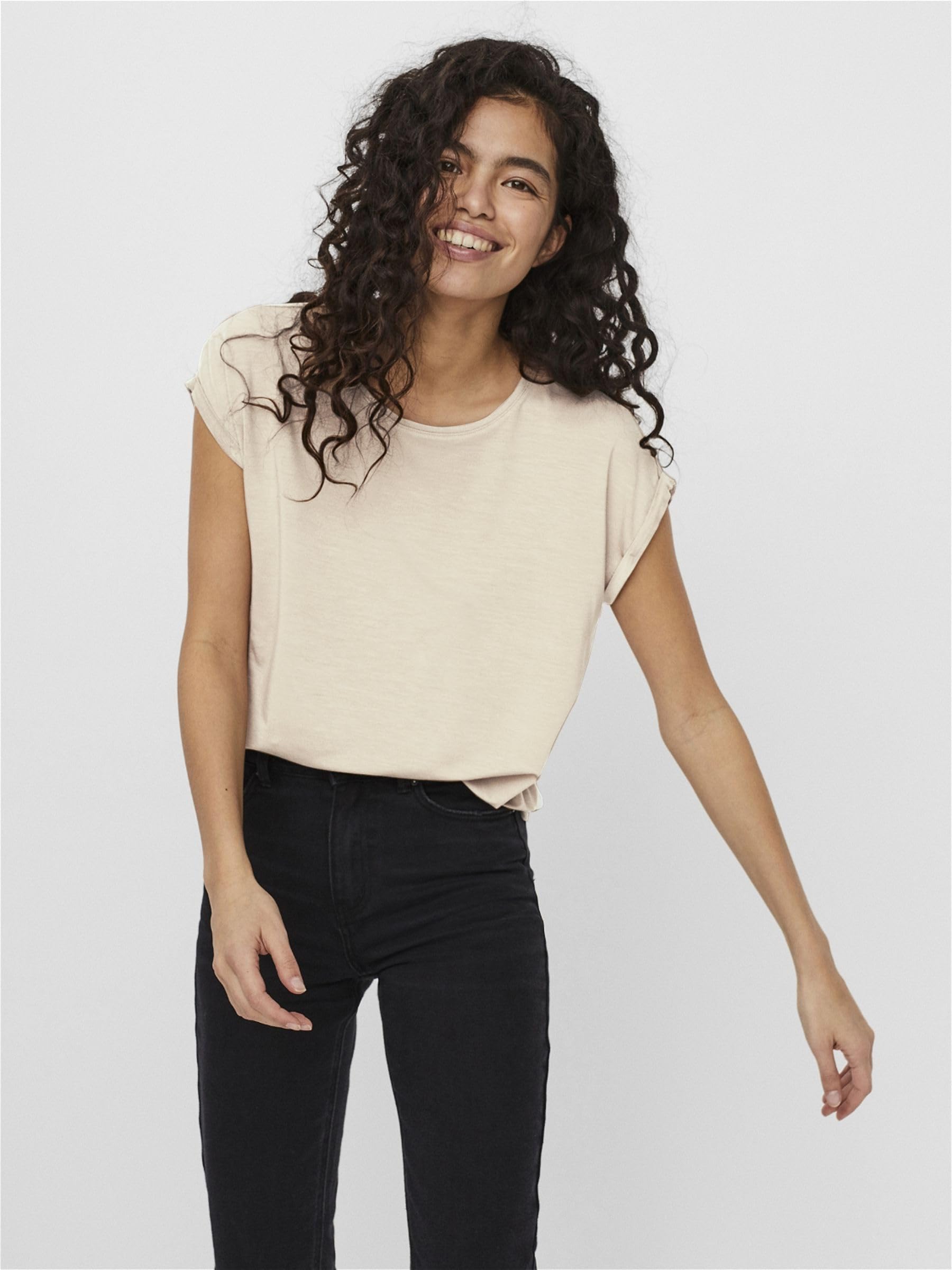 VERO MODA Damen Vmava Plain Ss Unterhemd