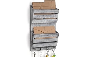 Wall-Mounted Mail and Keys Organizer