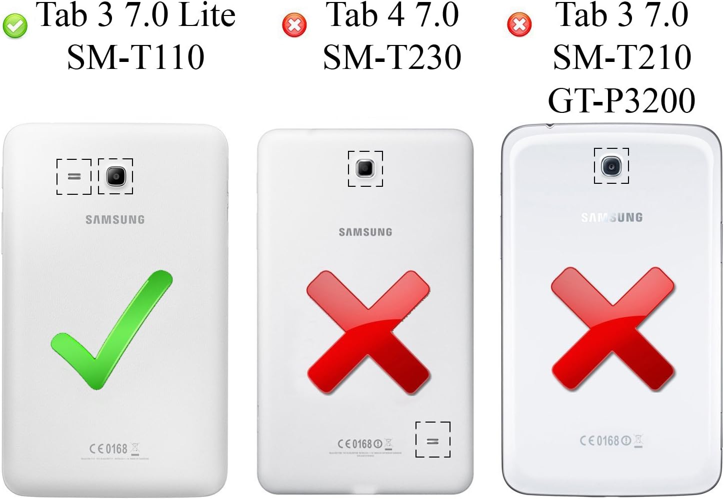 Galaxy Tab E 7.0 Lite Case SM-T113, KIQ Shockproof Heavy Duty Case, Kickstand, Screen Protector Cover, for Samsung Galaxy Tab E 7.0" / Tab 3 Lite 7-inch T110/T113/T116/T111 (Hybrid White/Purple)